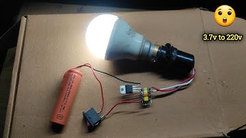 Make 3.7v to 220v Ac || How to Make Mini Inverter at Home || Simple Inverter Circuit use Tip 41