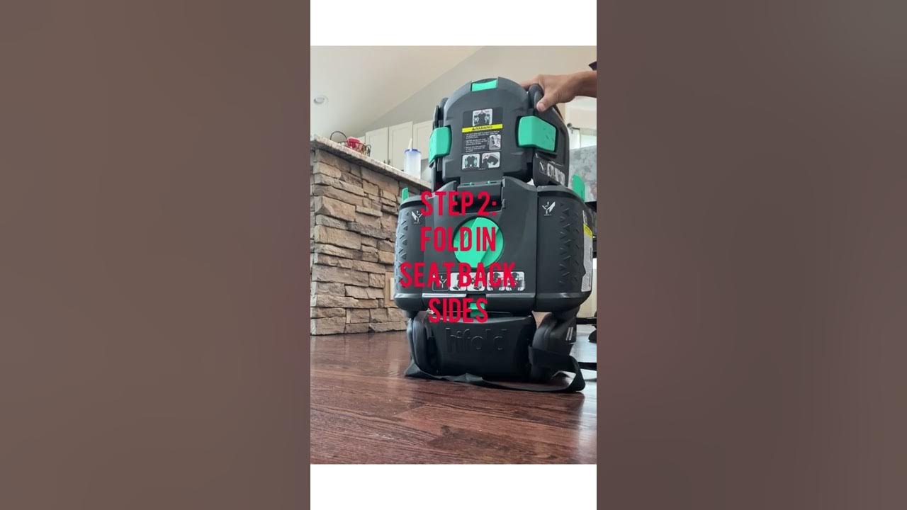 How to fold a mifold hifold booster seat. YouTube