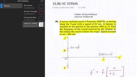 1.86 HC VERMA [Sound Waves: Exercise Problem 86]