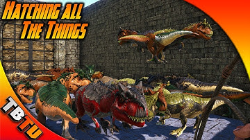 THE HATCHENING! ALLOSAURUS MUTATIONS AND MORE! Ark Survival Evolved Zoo Breeding