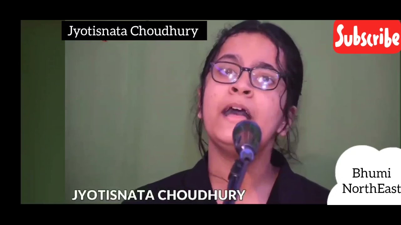 Jyotisnata Choudhury performs MUR GEETOR HEJAR SROTA   Bhumi NorthEast