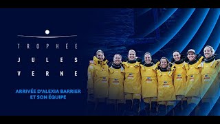 Trophée Jules Verne. L' arrivée d'Alexia Barrier et de son équipage 100% féminin