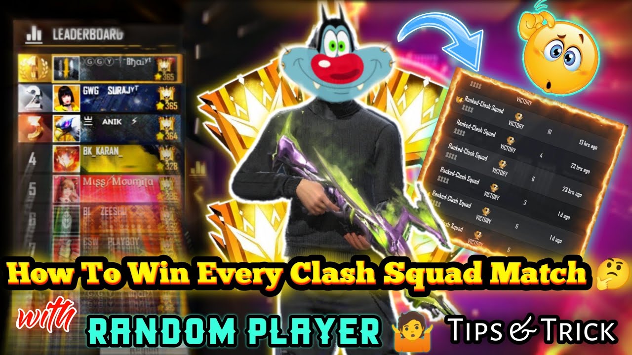 How To Win Every Clash Squad Match with Random player 🤔 | Cs Rank Tips ...
