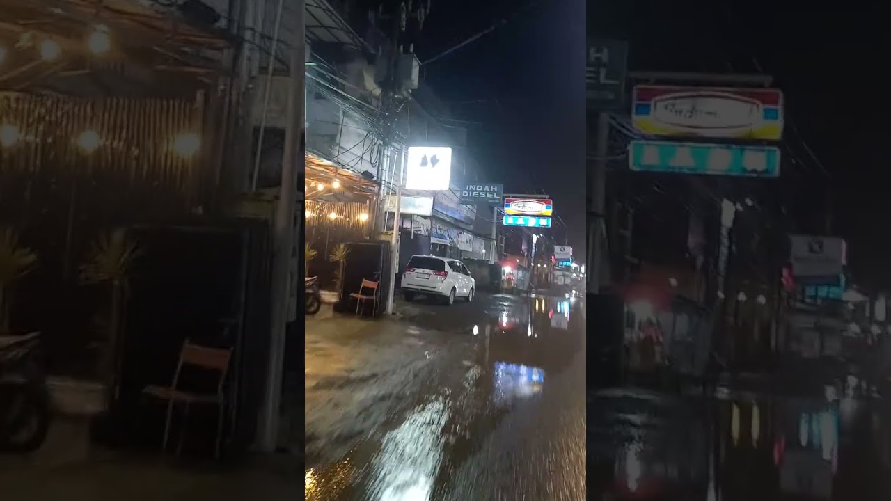 Suasana mlm hari pamanukan setelah diguyur hujan...