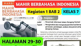 Mahir Berbahasa Indonesia Kelas 7 Halaman 29 30 Kegiatan 1 BAB 2 Kurikulum Merdeka