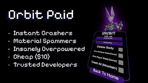 Instant Crashers?! | Orbit Paid Gorilla Tag Mod Menu