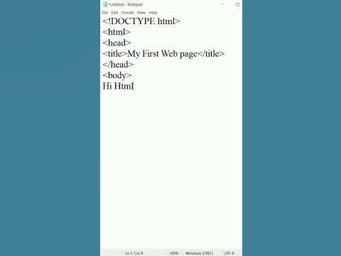my first web page on html #shorts #html - YouTube