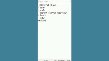 my first web page on html  #shorts #html