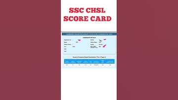 ssc chsl score card #sscchsl #ssc #shortvideo #shortfeed #short