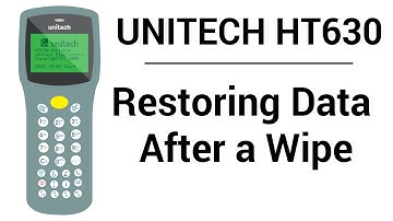 Unitech HT630 | Restoring Data After a Wipe