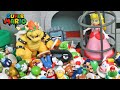 マリオのおもちゃ ピーチ姫がクッパに捕まった!みんなで力を合わせて助け出せ!フィギュア SUPER MARIO TOYS