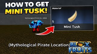 How to Get Mini Tusk in Blox Fruits | Roblox
