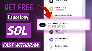 Free Solana Sol Faucet 2025 Without Investment Get Free Solana Sol mining 2024 | #solana #sol    