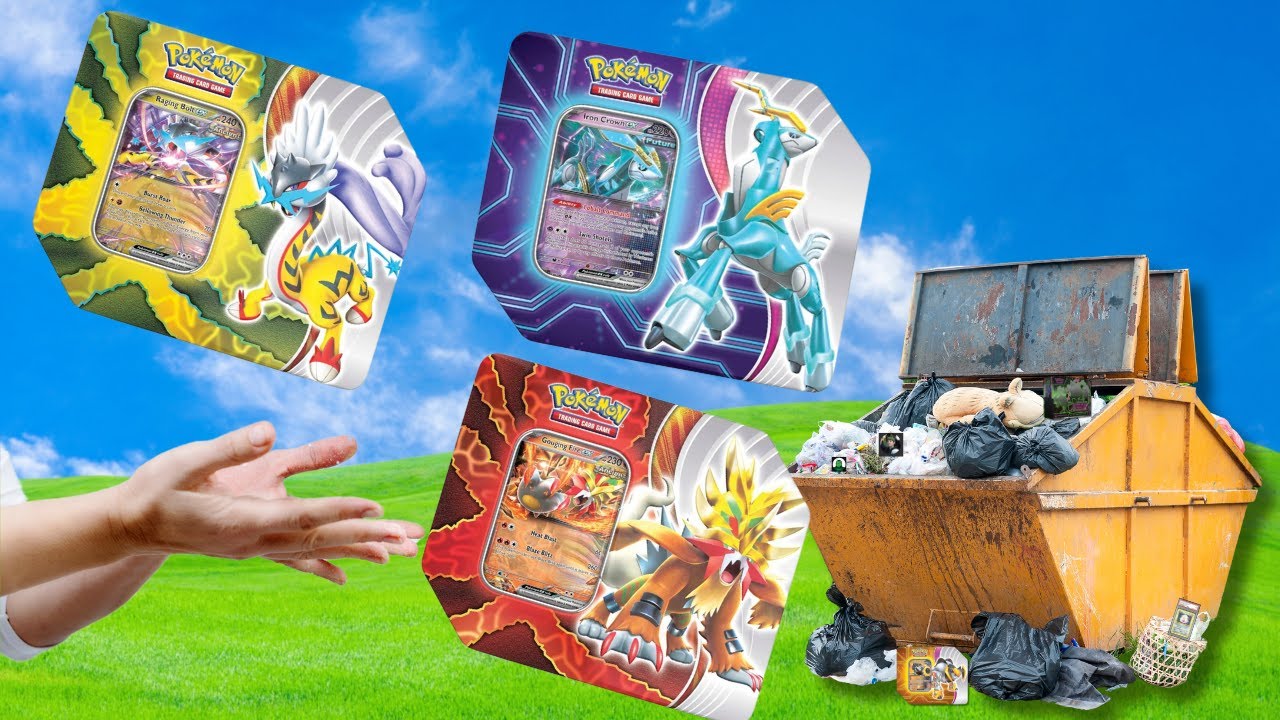 pokemon trading card game: paradox destinies tin Iron Crown EX – Dugz Cards Description Ancient Pokémon Paradox Destinies Tin Pack