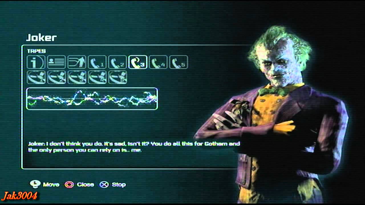 Batman Arkham City Joker Phone Calls YouTube