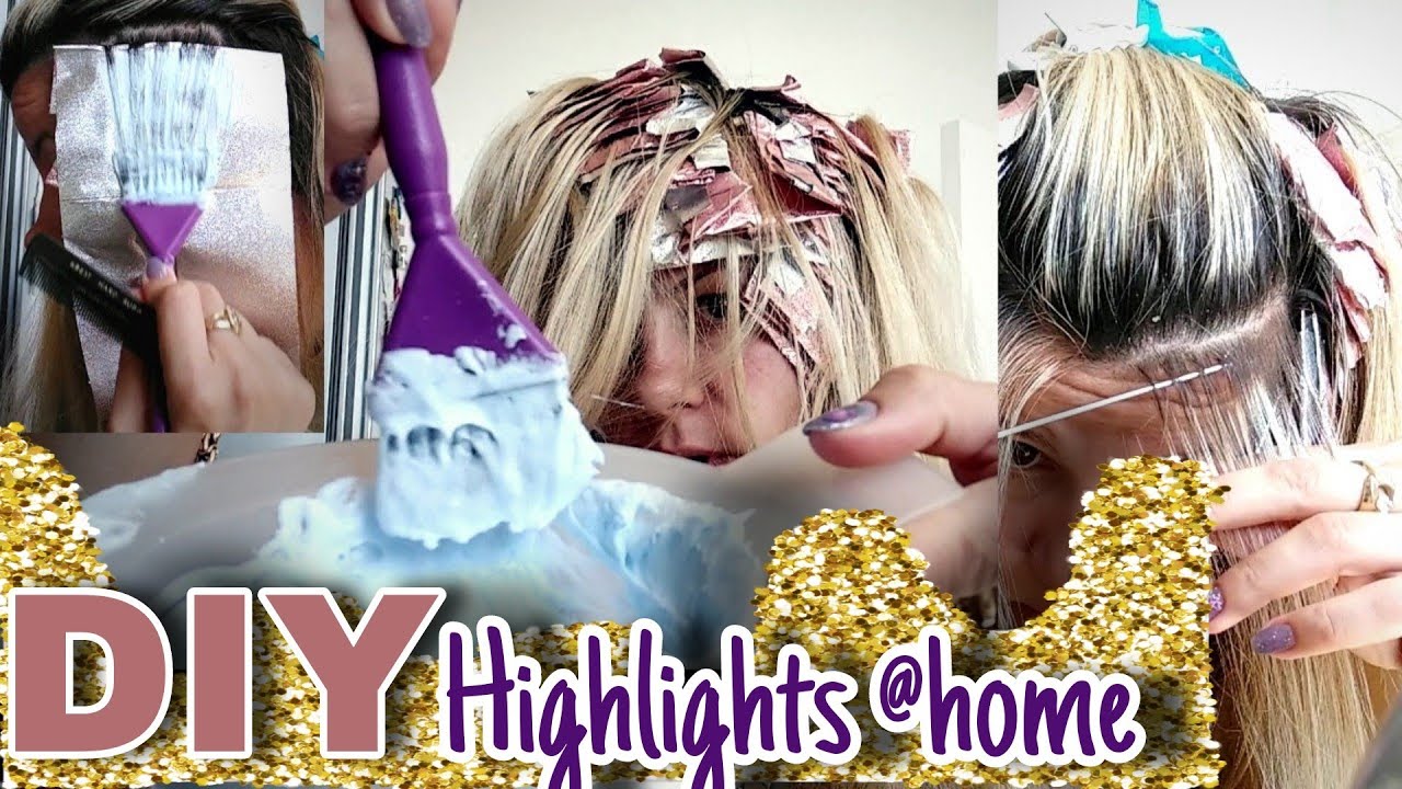 HOW TO DIY Highlights at home / hairdresser shows how YouTube