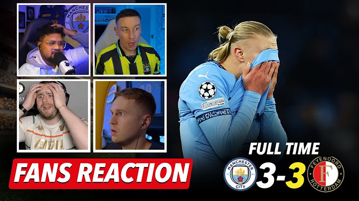 Man City 3-3 Feyenoord | UEFA Champions League 2024 | FUMING CITY FANS REACTION TO 3-0 LEAD BOTTLE
