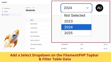 Add a Select Dropdown on the FilamentPHP Topbar & Filter Table Data | Laravel Filament Tutorial