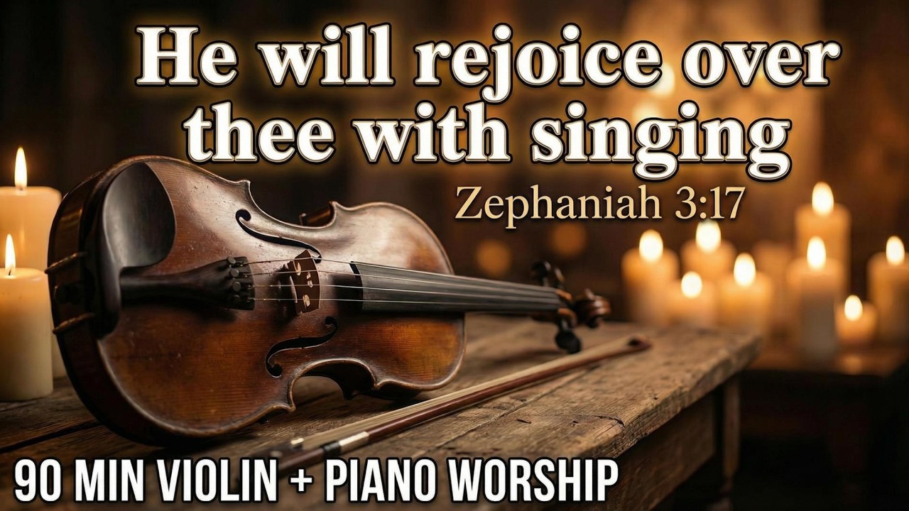 Violin & Piano Worship Instrumental | 90 Minutes of Deep Soaking Prayer Music