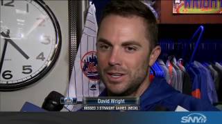 David Wright discusses neck injury and what's next
