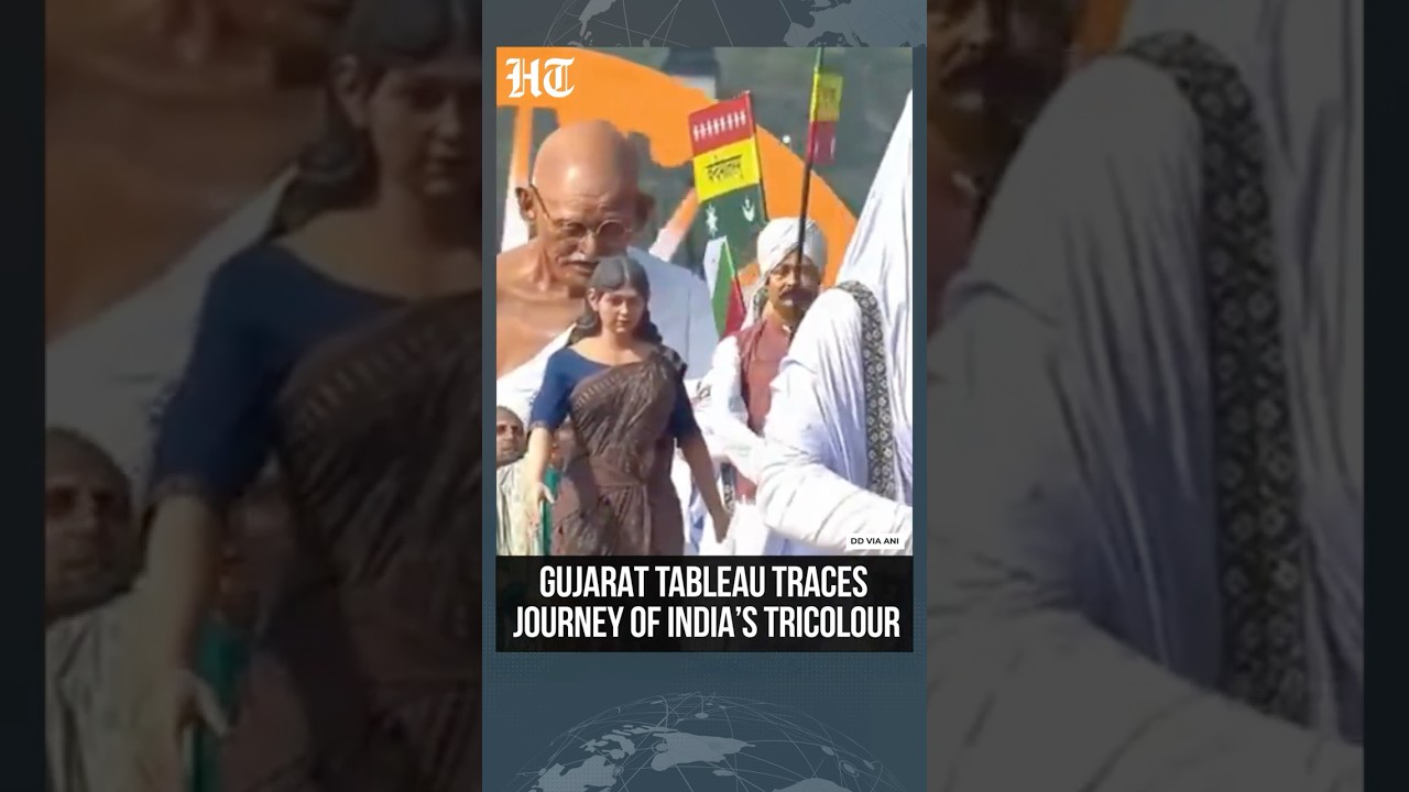 Gujarat Tableau Marks 150 Years of ‘Vande Mataram,’ Honours Bhikhaji Cama #shorts