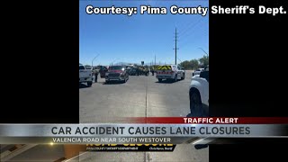 Crash leads to road closure on Tucson's southwest side