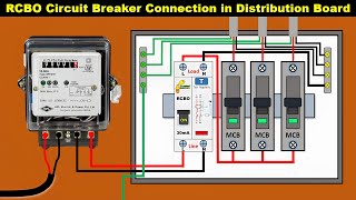 How to wire RCBO Breaker in Distribution board | RCBO Connection @TheElectricalGuy