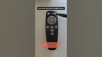 How to use a solar Streetlight Remote