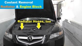 How To: Coolant Flush and Radiator Hose Replacement | Draining the Engine Block