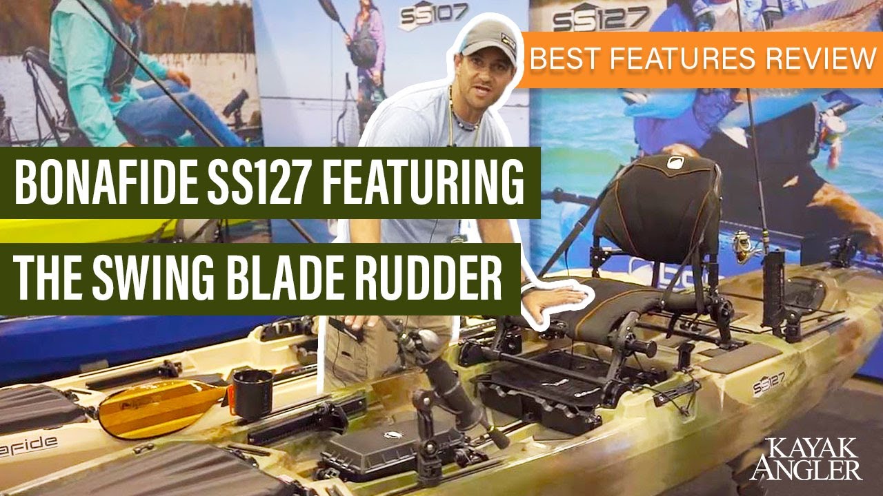 Swing Rudder Bonafide SS127 Featuring the Swing Blade Rudder 🎣 Fishing Kayak 📈 Specs ...