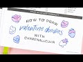 DRAWING Valentines Day Illustrations | February Planner Setup