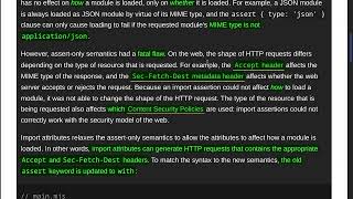 Import attributes new in V8