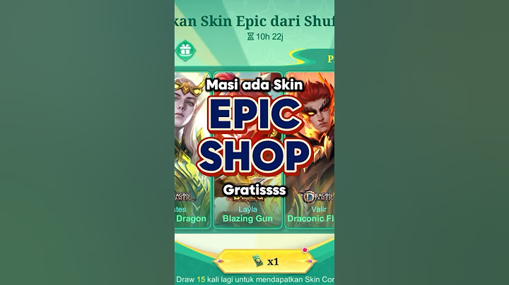 Masih ada skin Epic Shop GRATIS buat yg ketinggalan diamond kuning #mlbb #mlbbgoldenmonth
