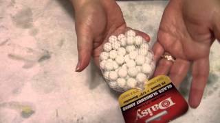Pine tar and a titanium dioxide tip.