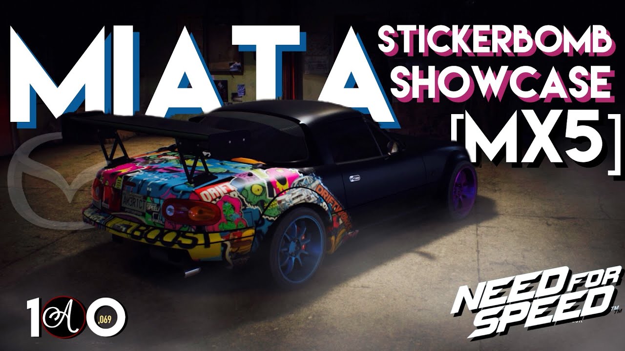 Need For Speed 2015 | STICKERBOMB Miata (Mazda MX-5) Customization/Showcase!!! [NFS 2015]