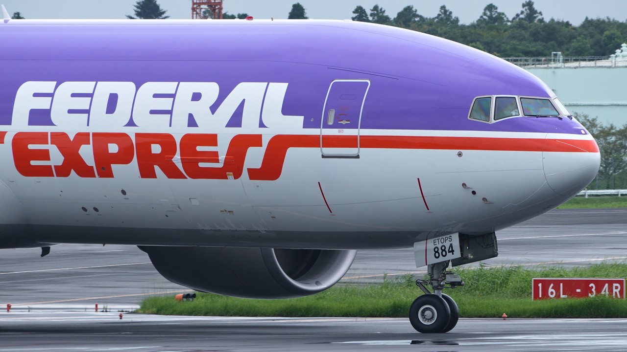 FedEx Retro Livery Boeing 777F N884FD Landing at Narita Int'l