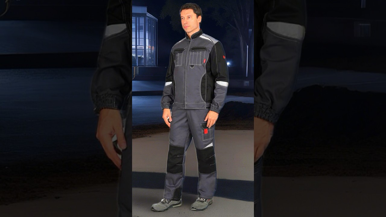 Костюм СИРИУС-ФАВОРИТ-МЕГА мужской летний, куртка и полукомбинезон, серый с черным, СОП