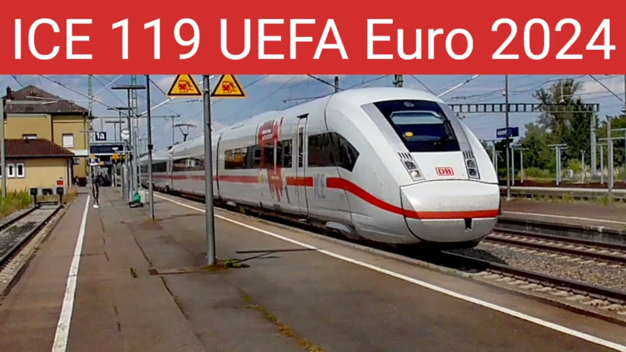 🇩🇪🇦🇹⚠️Erster Werbe ICE 119 UEFA Euro 2024 auf der Südbahn