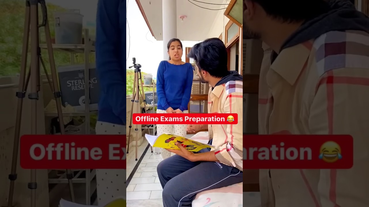 Offline Exam Preparation😂🤞