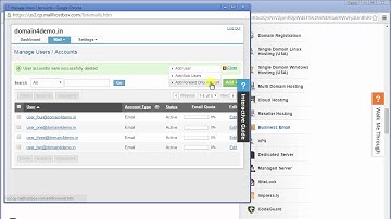 How to delete an Unused Business or Enterprise Email account in web hosting | ResellerClub Tutorial