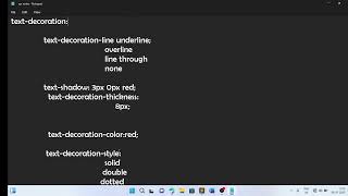 CSS Text Decoration Properties Explained | Web Development Full Course | CSS Tutorial for Beginners