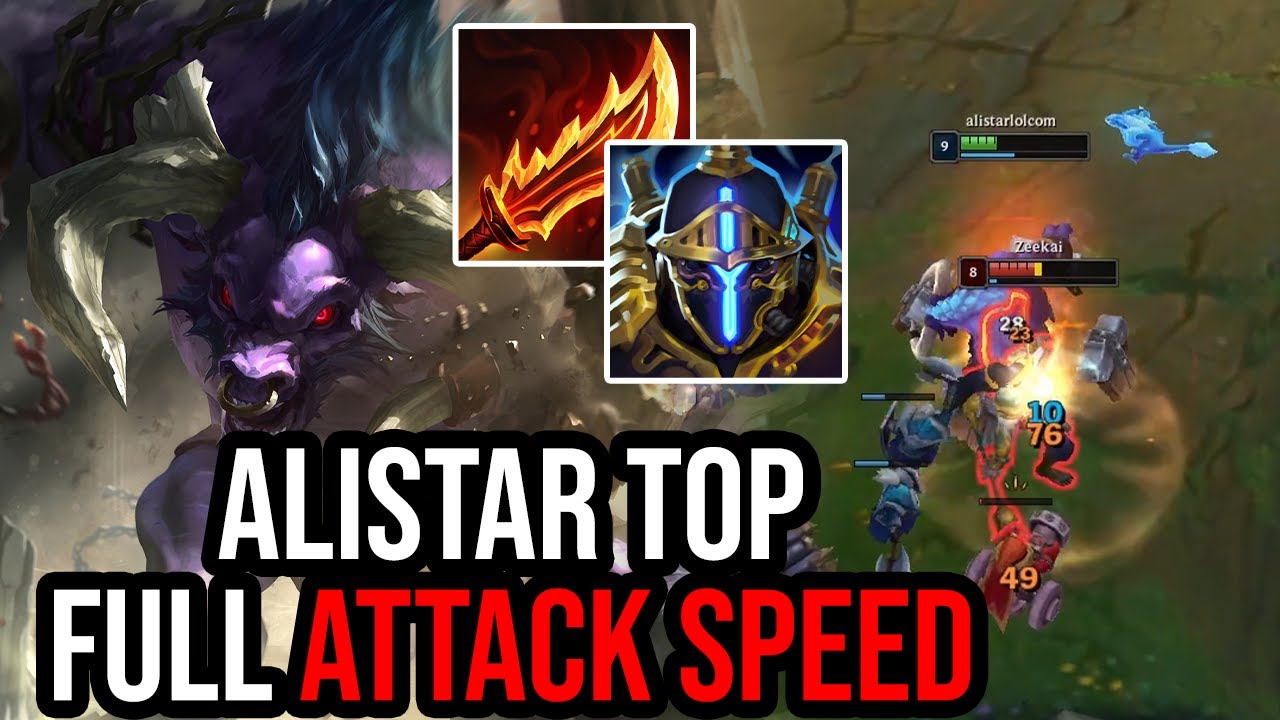 ALISTAR TOP ON HIT IS SECRET OP ?!?! - YouTube
