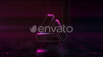 After Effects Template - Glowing Glitch Logo