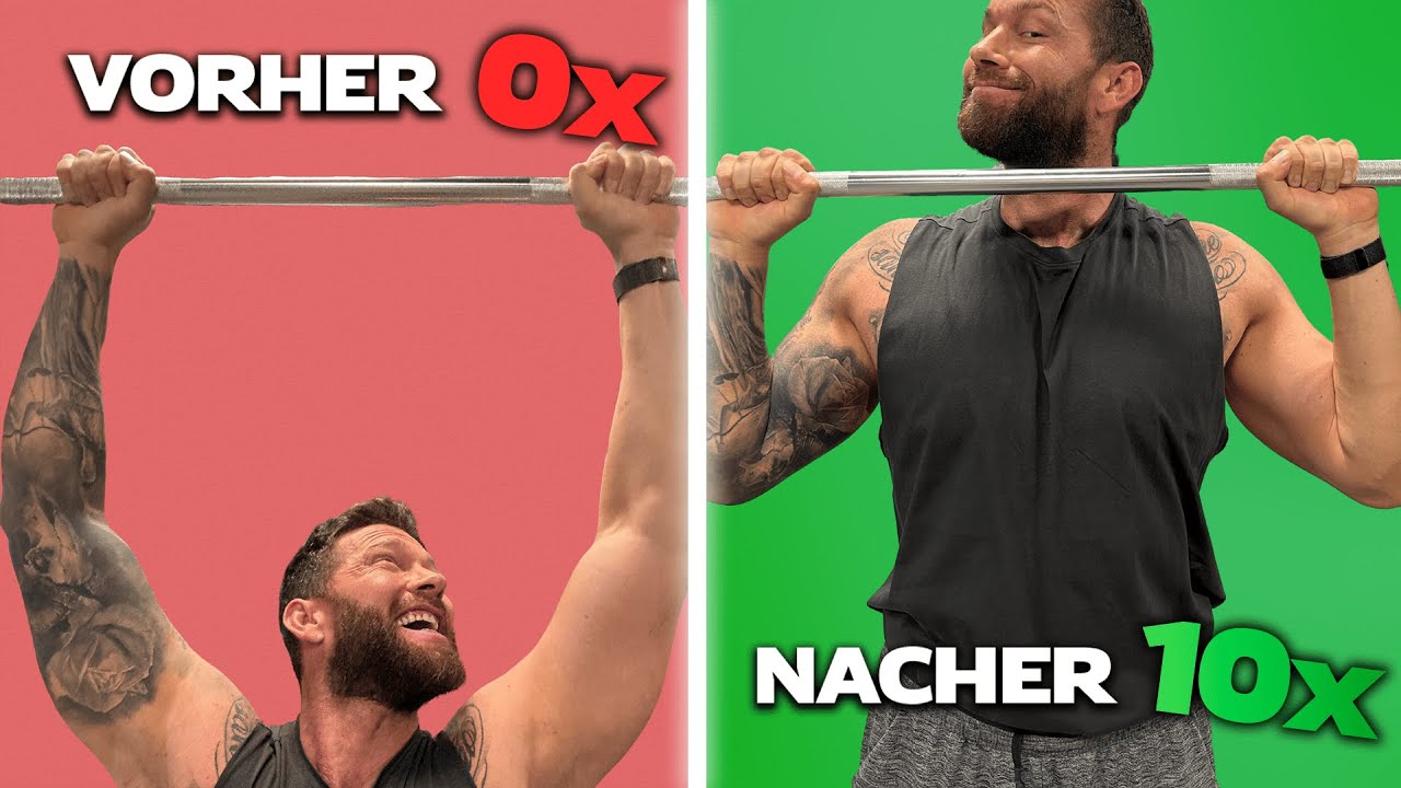 Von 0 auf 10 Klimmzüge in Rekordzeit: So schaffst du es!