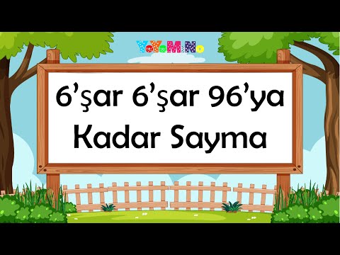 6' şar 6' şar 96' ya Kadar Ritmik Sayma | Ritmik Sayılar | 6 lar | 6 - 96 | Mino Öğretiyor