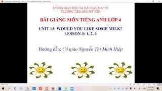 Unit 13  Lesson 3  1,2,3