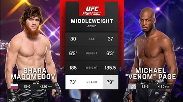 Shara Magomedov vs Michael Venom Page FULL FIGHT