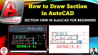 How To Draw Cross Section in AutoCAD | SECTION VIEW IN AutoCAD FOR BEGINNERS | in Urdu/Hindi ACAD