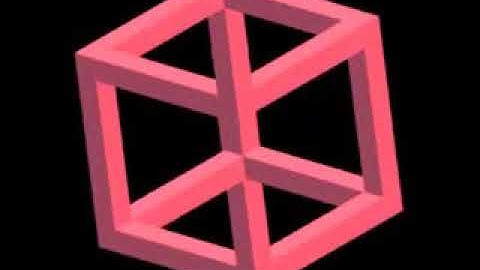 3D Impossible Cube Illusion Animation