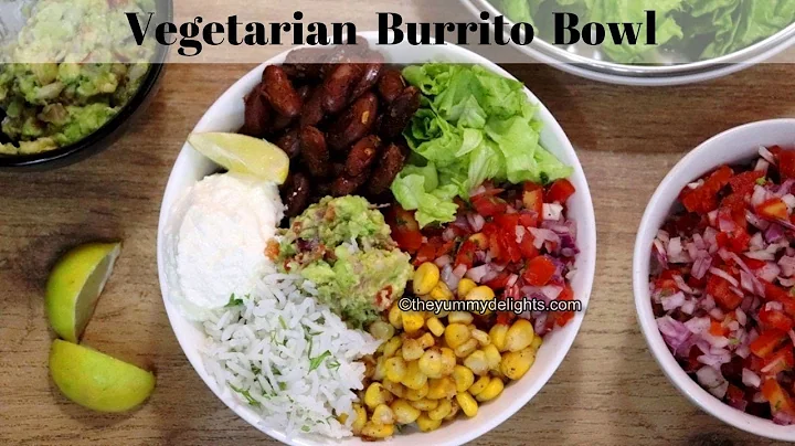 vegetarian burrito bowl (easy & healthy) | Mexican rice bowls recipes | how to make burrito bowl